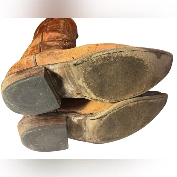 Vintage Lucchese N1547.54 Crayton Mad Dog Snip Toe Men’s 10 EE Cowboy Boots - Picture 6 of 16